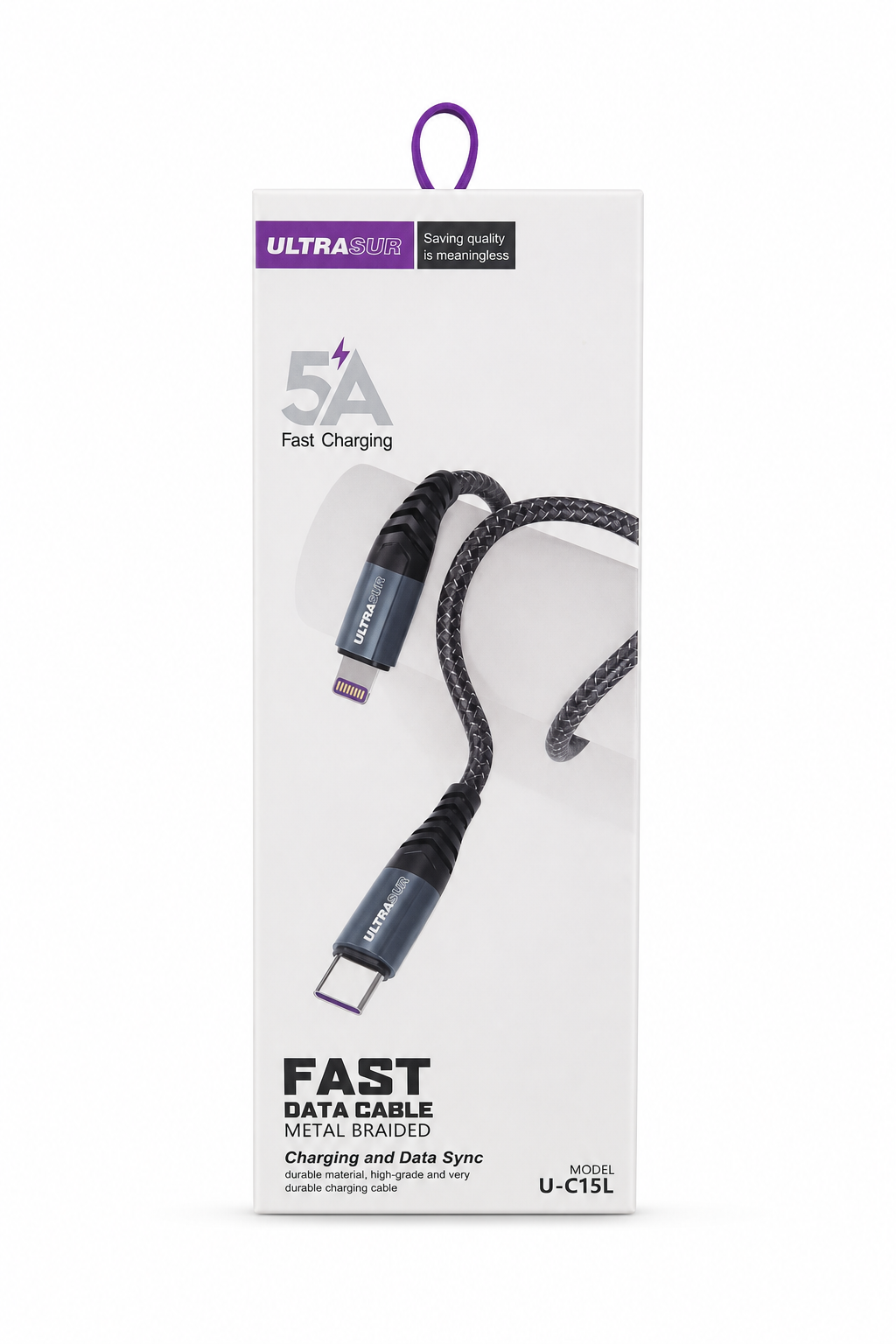 کابل 5A تایپ سی به لایتنینگ ULTRASUR مدل C15L