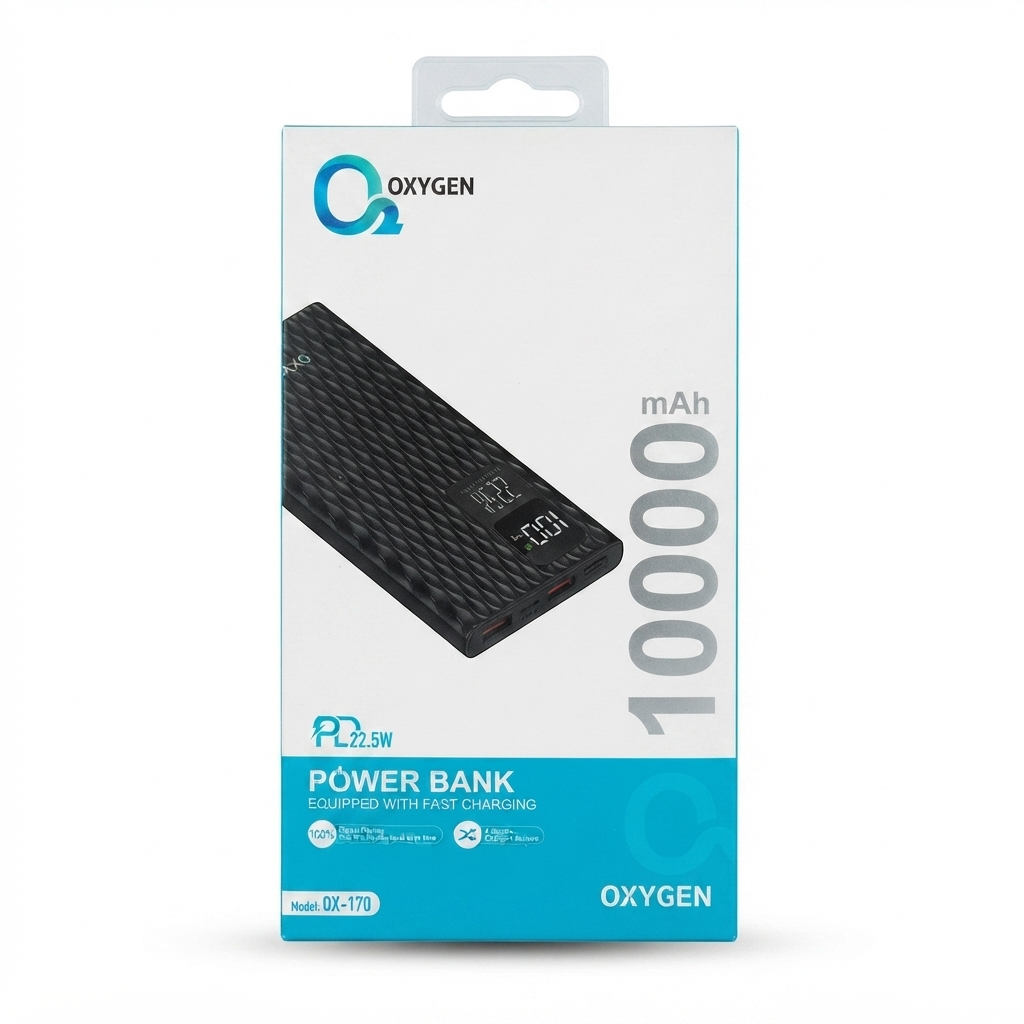 پاور بانک فست اکسیژن OXYGEN OX-170 10000mAh 22.5W