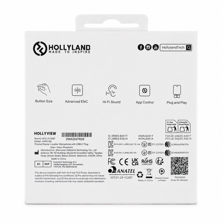 میکروفون هالیلند مدل LARK M2